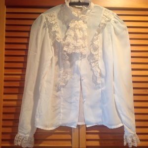Vintage Byer Victorian lace blouse